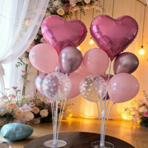 Pink Love Shape Balon